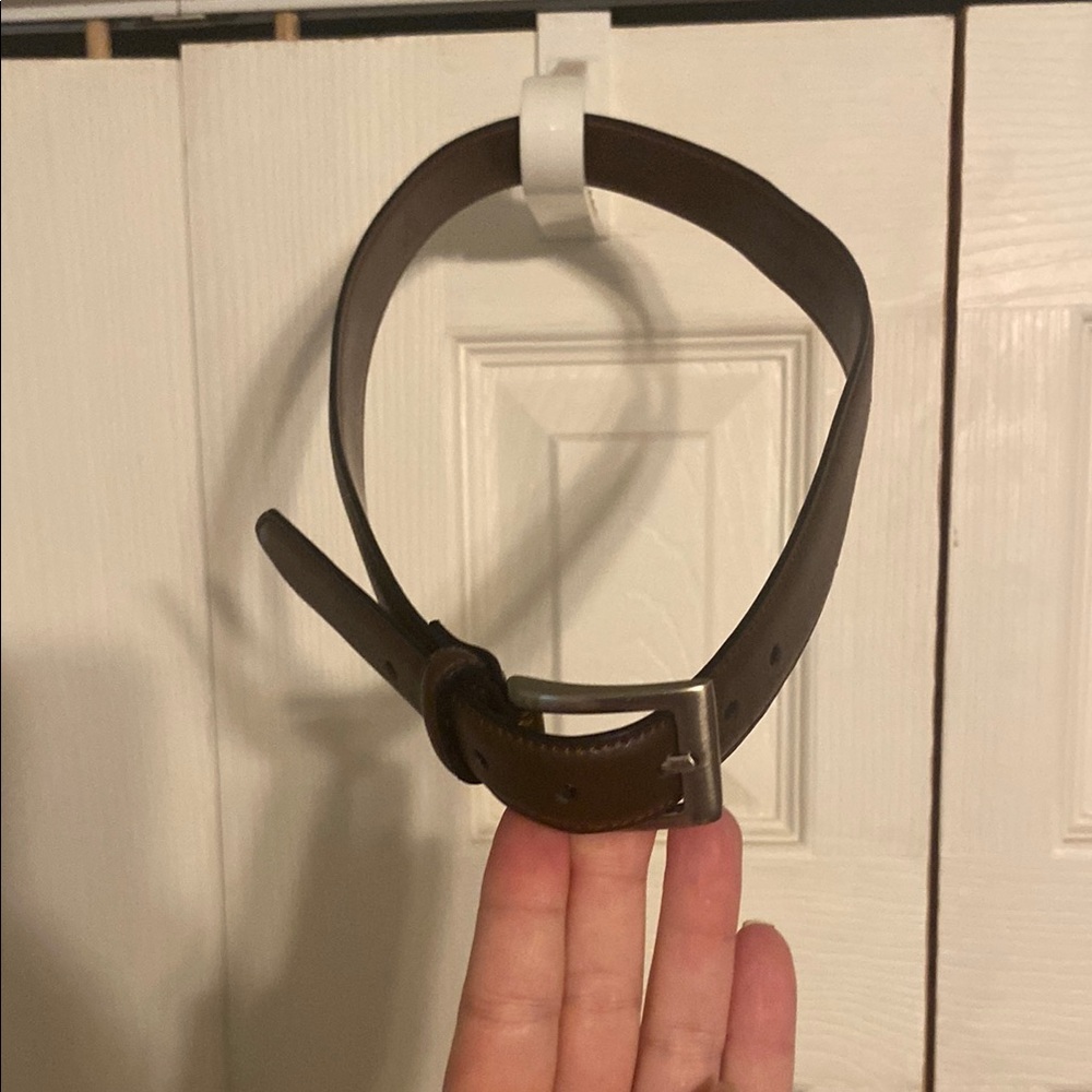 Dockers Brown and Silver Belt Classic Accessories